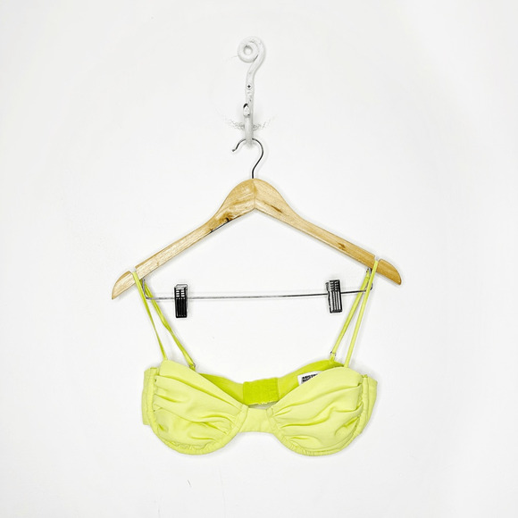 MISTRESS ROCKS balconette bra top lime green opaque Small 4-6 PLUS CUP - Picture 1 of 5